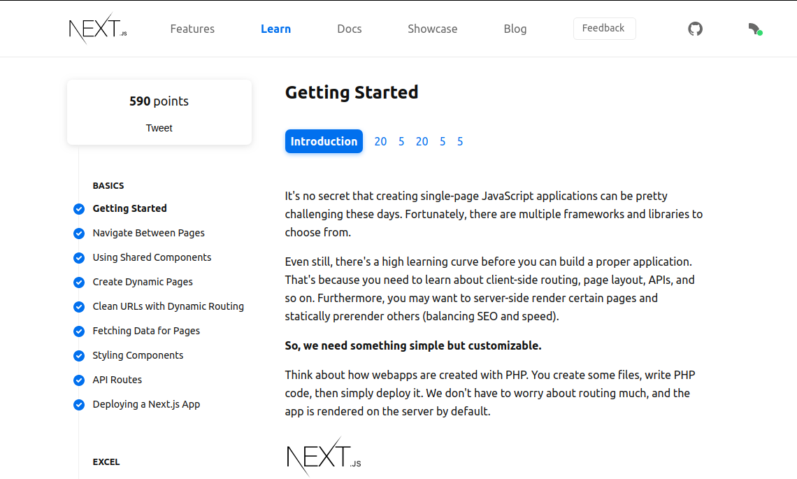 Documentation ของ Next.js